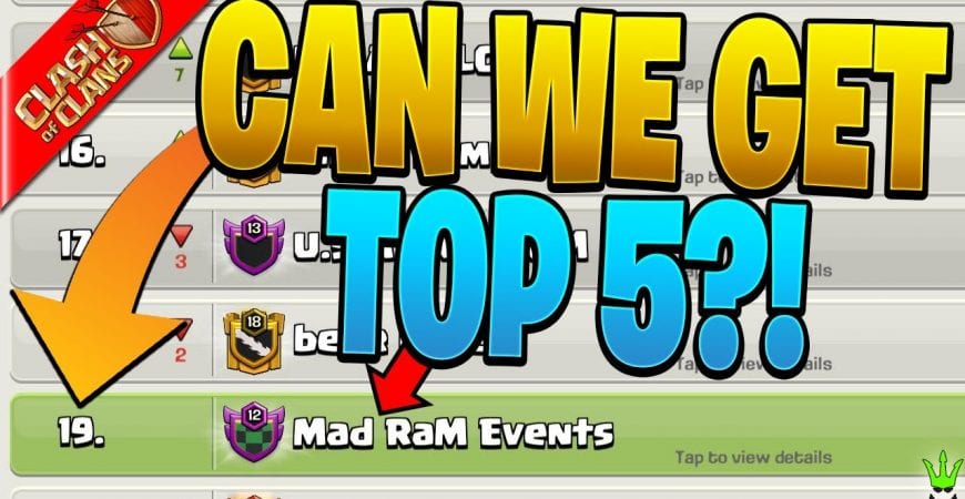 CAN WE PUSH OUR CLAN TO TOP 5 IN THE USA?! – Clash of Clans by Clash Bashing!!