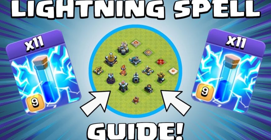 LIGHTNING SPELL VS EVERY DEFENSE + HEROES – NEW TH13 Attack Strategy Guide – Clash of Clans by Sir Moose Gaming
