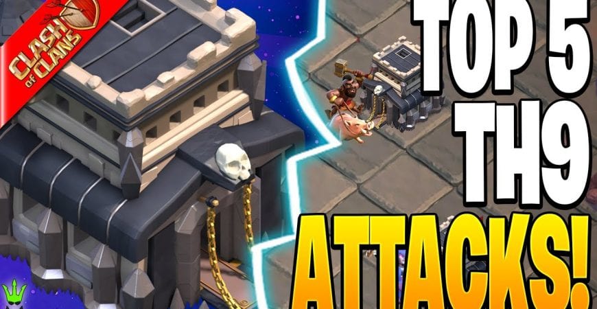 TOP 5 TH9 ATTACKS FOR WAR and CWL!! – Clash of Clans by Clash Bashing!!