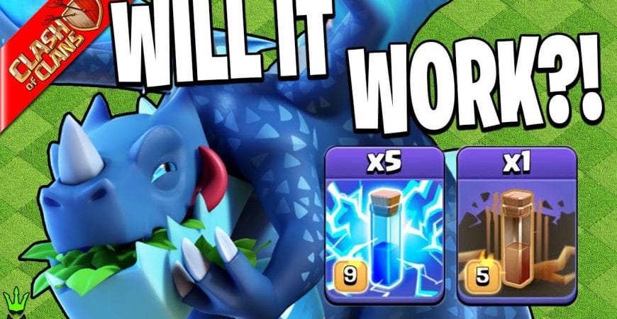 WILL ZAP ELECTRO DRAGONS WORK?! – Clash of Clans by Clash Bashing!!