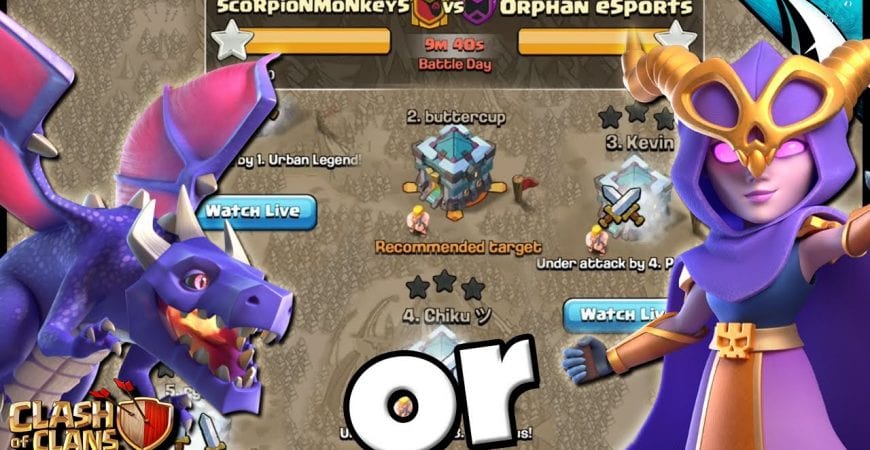 Is the Dragbat or Super Witch the better attack? | Clash of Clans by CarbonFin Gaming