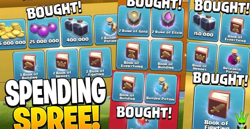 I BOUGHT ALL OF THESE PACKS!! – Clash of Clans by Clash Bashing!!