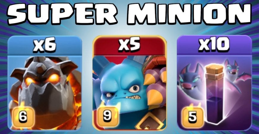 NEW SUPER MINION ATTACK STRATEGY! TH13 Attack Strategy | Clash of Clans Update | Super Troop by Sir Moose Gaming