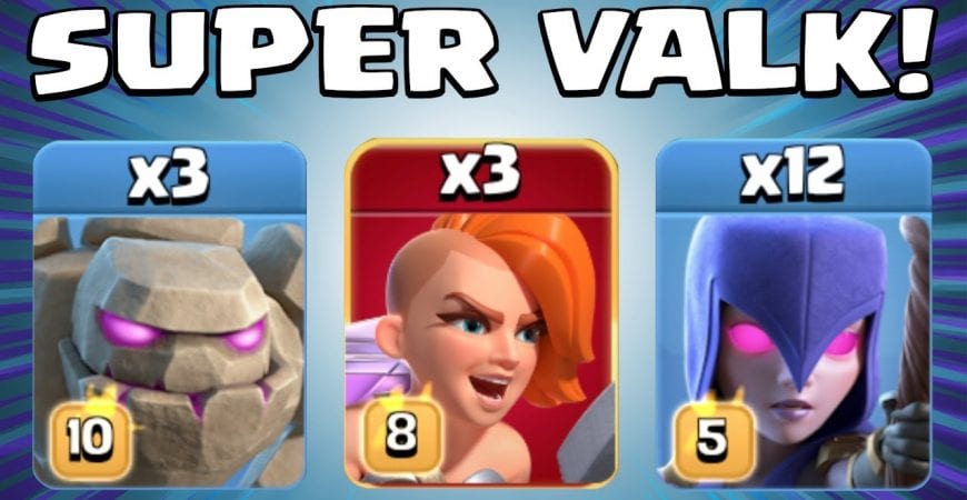 NEW SUPER VALKYRIE ATTACK STRATEGY! TH13 Attack Strategy | Clash of Clans New Update Super Valk by Sir Moose Gaming
