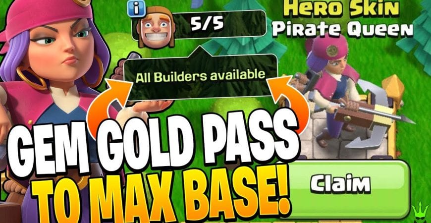 GEMMING THE GOLD PASS TO MAX MY BASE!! – Clash of Clans by Clash Bashing!!