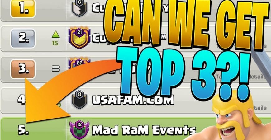 CAN WE GET TOP 3 IN THE US?! – Clash of Clans by Clash Bashing!!