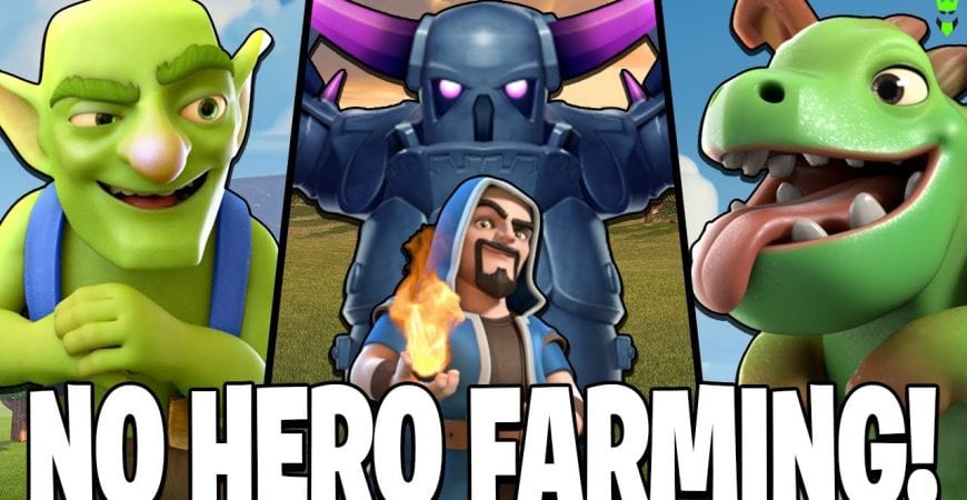 3 ARMIES TO FARM DARK ELIXIR WITH NO HEROES AT TH9! – Clash of Clans by Clash Bashing!!