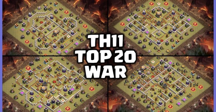 TOP 20 TH11 WAR BASES – WITH TH11 BASE LINK – CLASH OF CLANS – TRY IT NOW by Angry Yeti Gaming