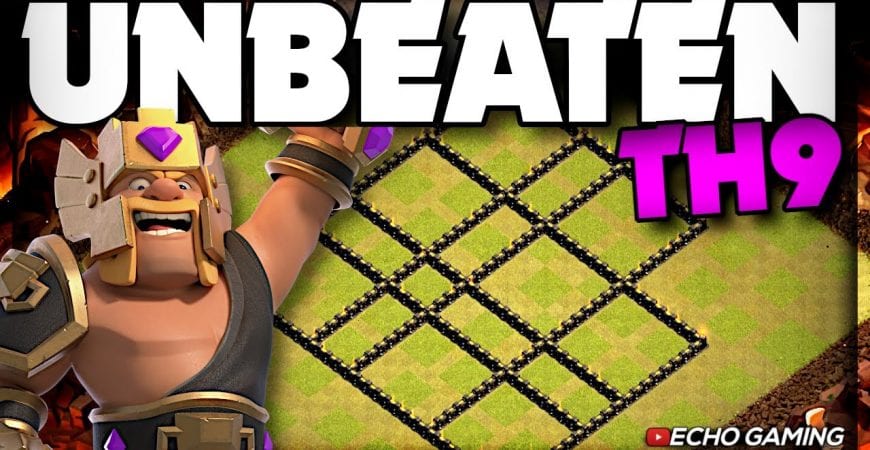 This TH9 Base is UNBEATEN – 12 Attacks and NO 3 Stars by ECHO Gaming