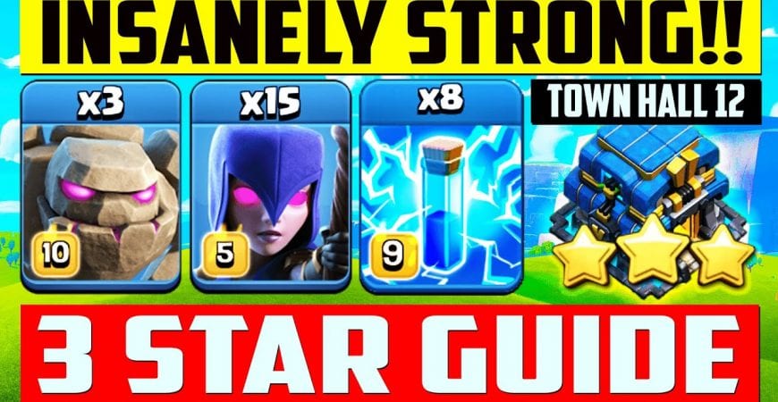 TH12 MASS WITCH ATTACK STRATEGY GUIDE Best Town Hall 12 Attacks in Clash of Clans COC by Clash With Cory
