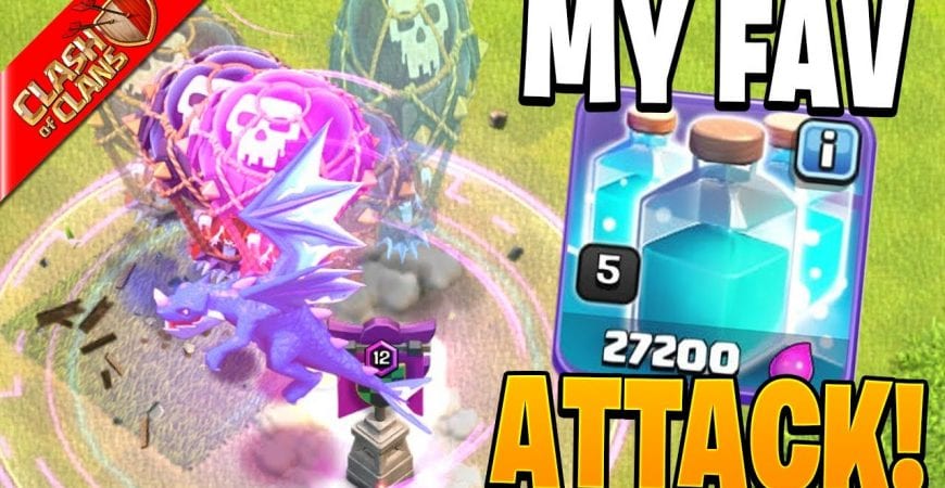 THIS IS MY FAVORTIE ATTACK IN CLASH OF CLANS! by Clash Bashing!!