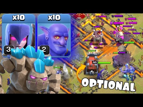 SIEGE MACHINE OPTIONAL | TH10 GOLEM BOWLER WITCH (GOBOWI) Attack Strategies | Clash of Clans by Clash with Eric – OneHive