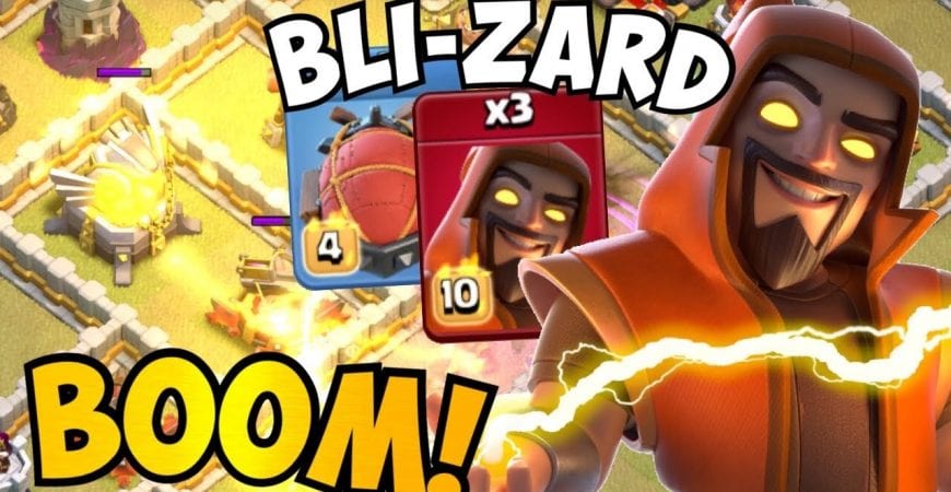BLOWS UP HALF THE BASE! TH11 Blizzard (Blimp + Super Wizard) Dragon Attack Strategy | Clash of Clans by Clash with Eric – OneHive