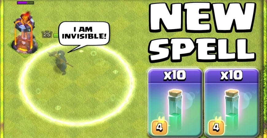 NEW INVISIBILITY SPELL! How Does It Work?! COC NEW UPDATE | Clash of Clans by Sir Moose Gaming