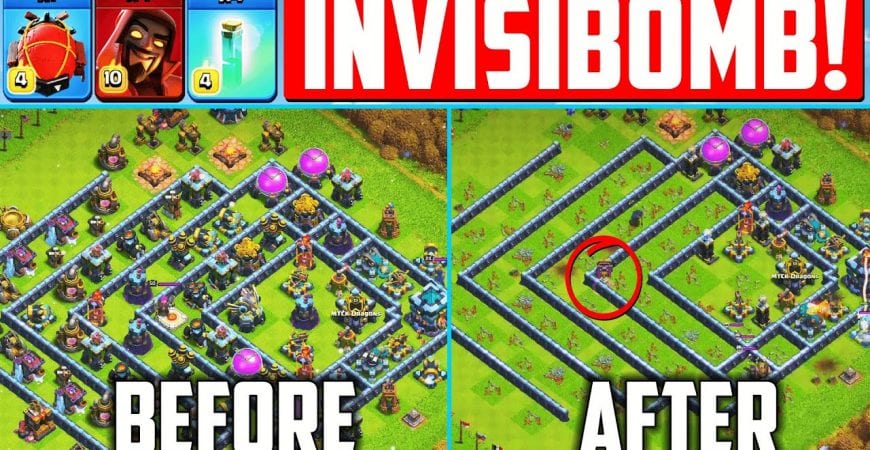 MOST POWERFUL NEW ATTACK IN CLASH OF CLANS After Update ! Invisibility Spell + Super Wizard COC War by Clash With Cory
