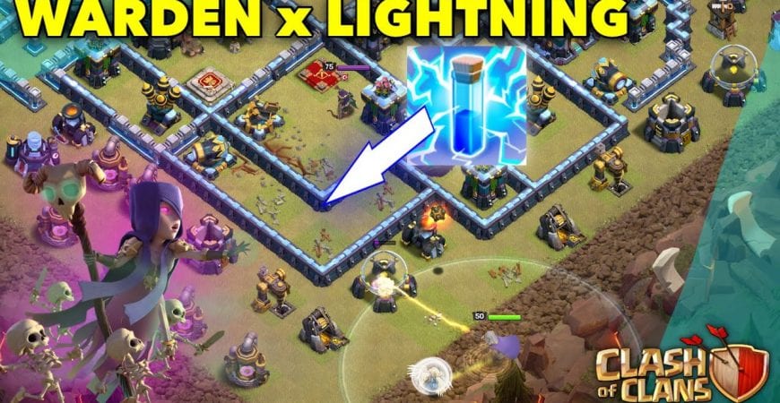 Lightning Spell + Warden Walk Opener! Clash of Clans by Bisectatron Gaming