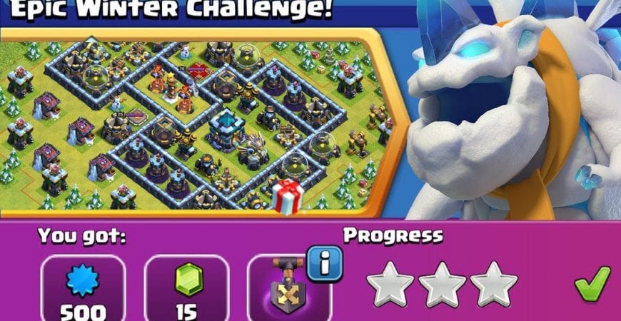 How to BEAT the Epic Winter Challenge Map! – Clash of Clans by Clash Bashing!!
