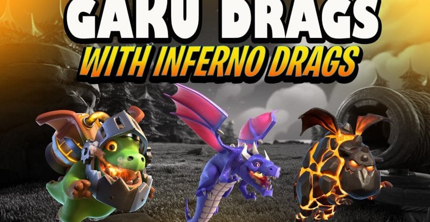 Gaku Drags with Inferno Dragons | Th13 | Clash of Clans by Lando Gaming