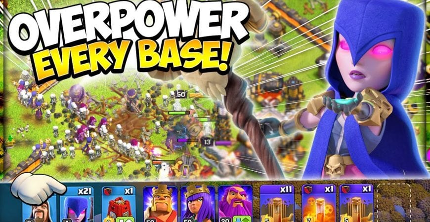 Mass Witch Army CANNOT Be Stopped! Easiest TH11 Spam Attack Strategy in Clash of Clans by Kenny Jo