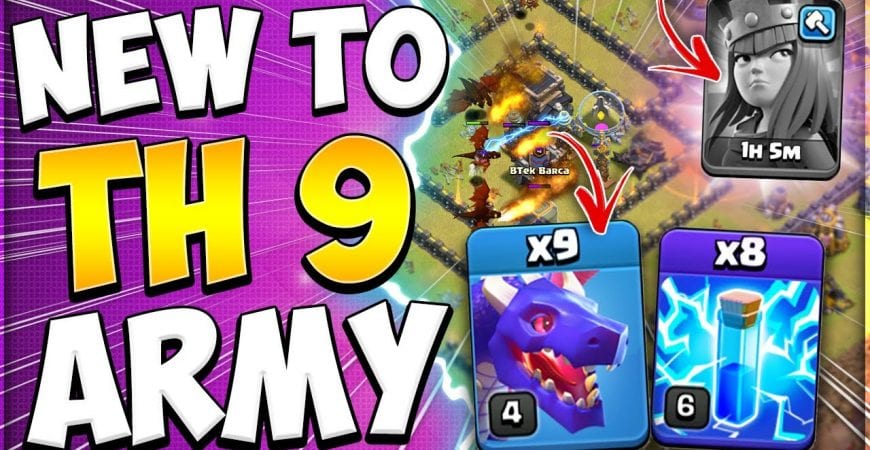 No Heroes No Problem! New to TH9 Dragon Attack Strategy for War in Clash of Clans by Kenny Jo