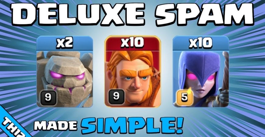 SUPER STRONG SPAM ATTACK = SUPER GIANTS + WITCHES! BEST TH12 Attack Strategy | Clash of Clans by Sir Moose Gaming