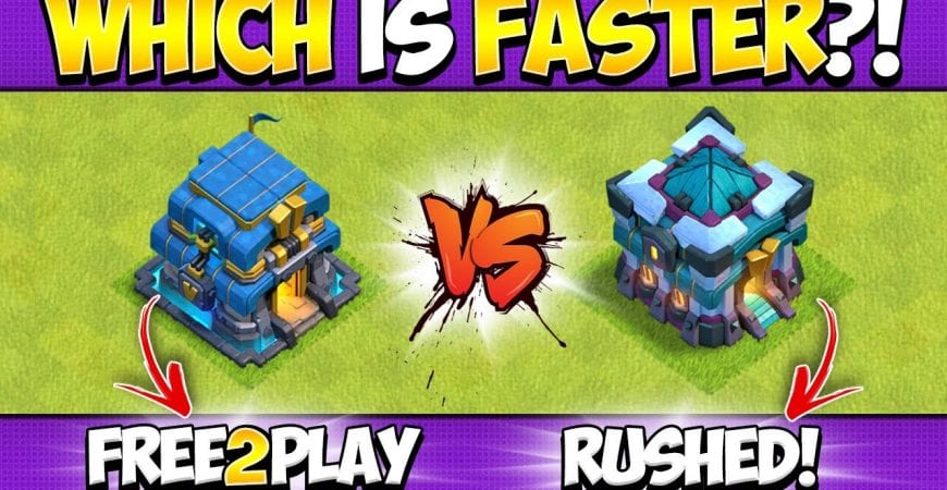Which Upgrade Method is Better? Rushed Vs Maxing F2P in Clash of Clans by Kenny Jo
