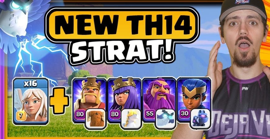 16 HEALERS! NEW TH14 ATTACK STRATEGY! | Town Hall 14 attack strategy by Deja Vu Gaming