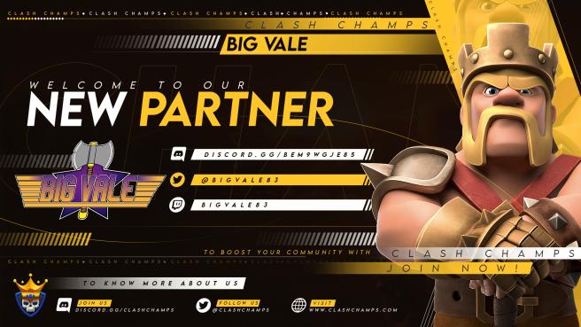 Big Vale & Clash Champs Partnership!