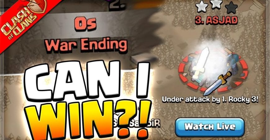 Can I win this War with NO Time Left? (Clash of Clans) by Clash Bashing!!