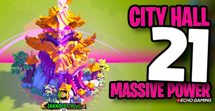 city hall 21 upgrade massive power gain rise of kingdoms by ECHO Gaming