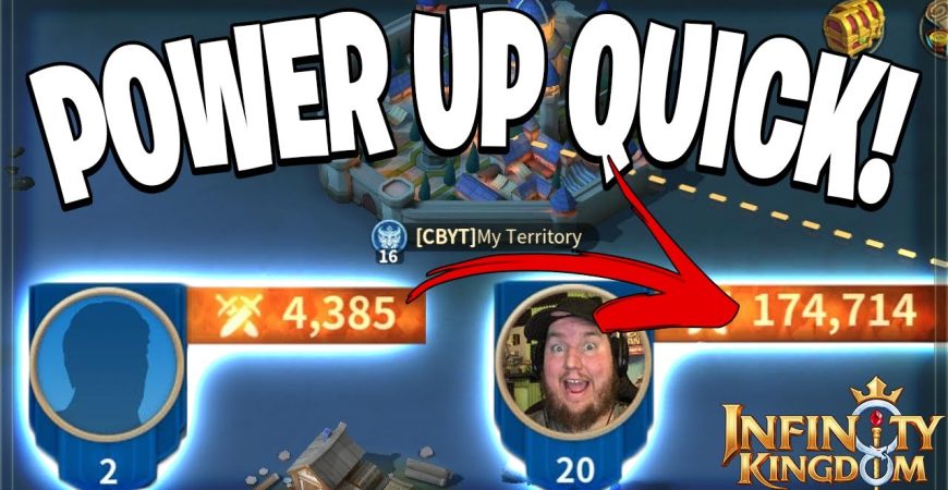 How to Level UP QUICK in Infinity Kingdom! by Clash Bashing!!