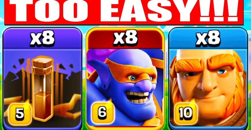 THE EASIEST ATTACK in Clash of Clans ! NEW TH 14 Attack Strategy with Super Bowlers ! by Clash With Cory