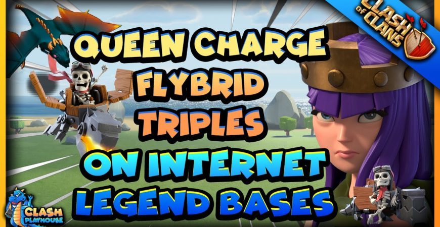 Queen Charge Dragon Dragon Riders on common Legend bases | Clash of Clans by Clash Playhouse