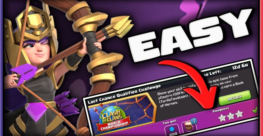 EASILY 3 STAR NEW Last Chance Qualifier Challenge, Champion Queen Skin in Clash of Clans by Suzie Gaming