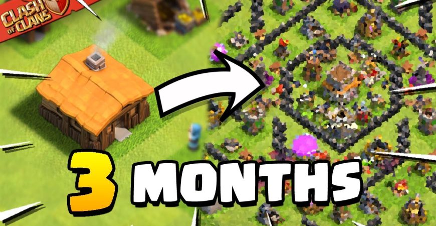 My 3 Month Progress in Clash of Clans! by Judo Sloth Gaming