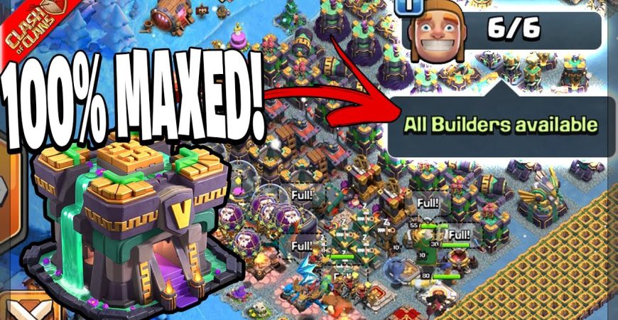 MY TH14 IS 100% MAXED INCLUDING WALLS! (Clash of Clans) by Clash Bashing!!