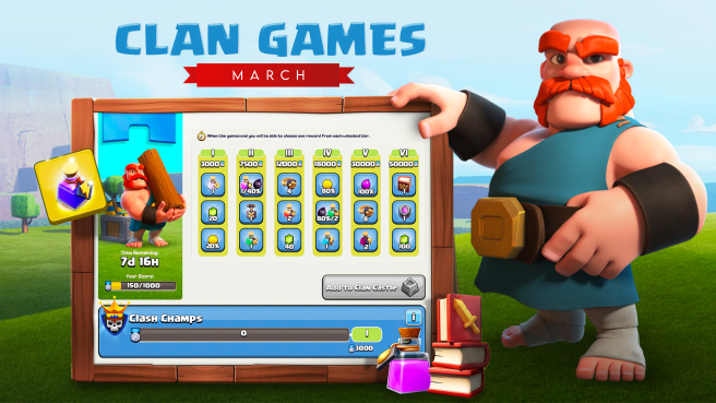 Clan Game Rewards 22-28 March!
