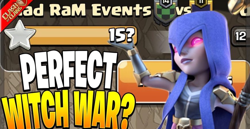 Can I get a PERFECT WAR with ONLY Witch Armies? – Clash of Clans by Clash Bashing!!