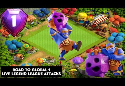 SUPER BOWLER LIVE LEGEND LEAGUE PUSHING! ROAD TO GLOBAL 1 ft. YATTA | CLASH OF CLANS by Clash Academy
