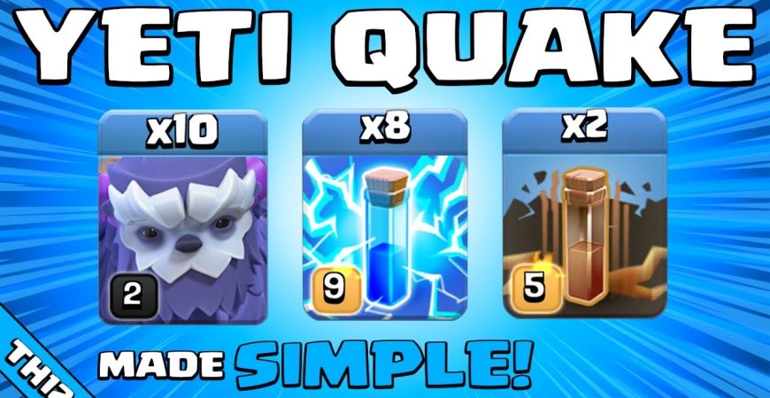 10 x YETIS + ZAPQUAKE = UNSTOPPABLE!!! Best TH12 Attack Strategy | Clash of Clans by Sir Moose Gaming