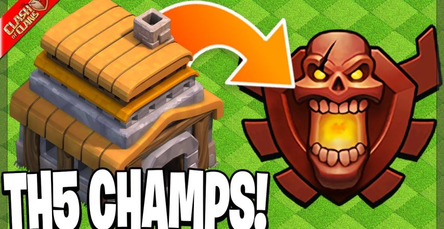 I Pushed My TH5 to Champions League (Clash of Clans) by Clash Bashing!!