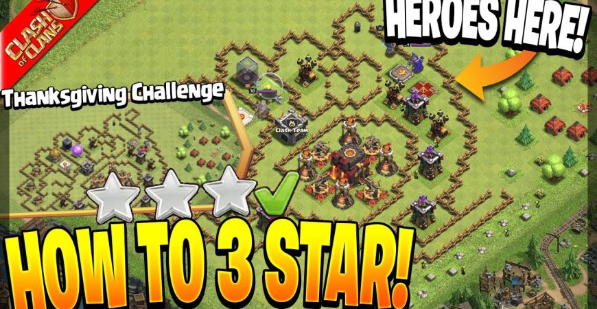 How to 3 Star the Thanksgiving Challenge in Clash of Clans by Clash Bashing!!
