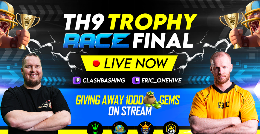 TH9 Trophy Race Finals are LIVE | Clash of Clans