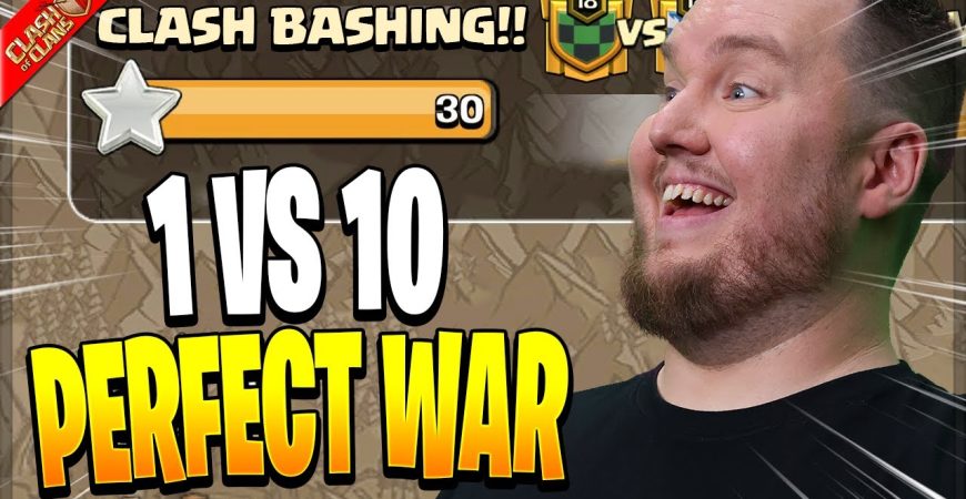 PERFECT 1 vs 10 War! – Clash of Clans