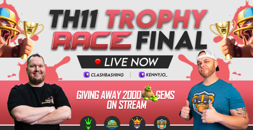 TH11 Trophy Race Finals are LIVE |Clash of Clans
