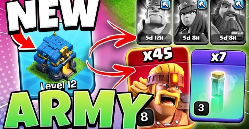 TH12 No Heroes Attack Strategy for Trophy Pushing in Clash of Clans
