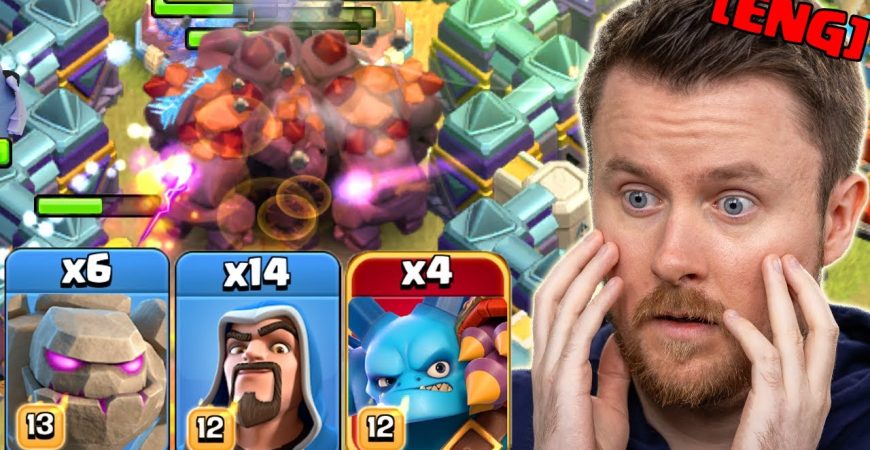 MASS GOLEMS and WIZARDS with SUPER MINIONS in Clan War | Clash of Clans