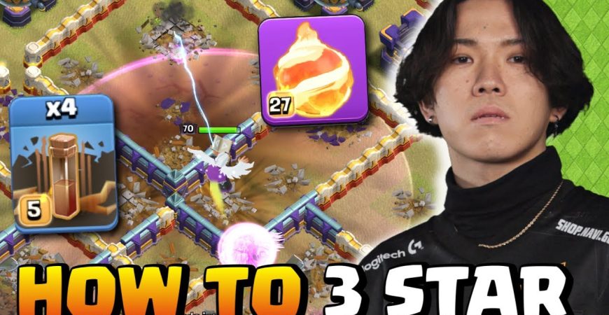 Klaus uses 4 Earthquake Spells with FIREBALL | Clash of Clans