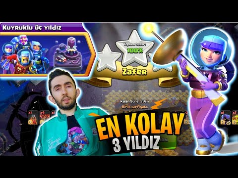 KUYRUKLU 3 YILDIZ MÜCADELESİ! EN KOLAY NASIL ÜÇLENİR – CLASH OF CLANS by Emre Kara